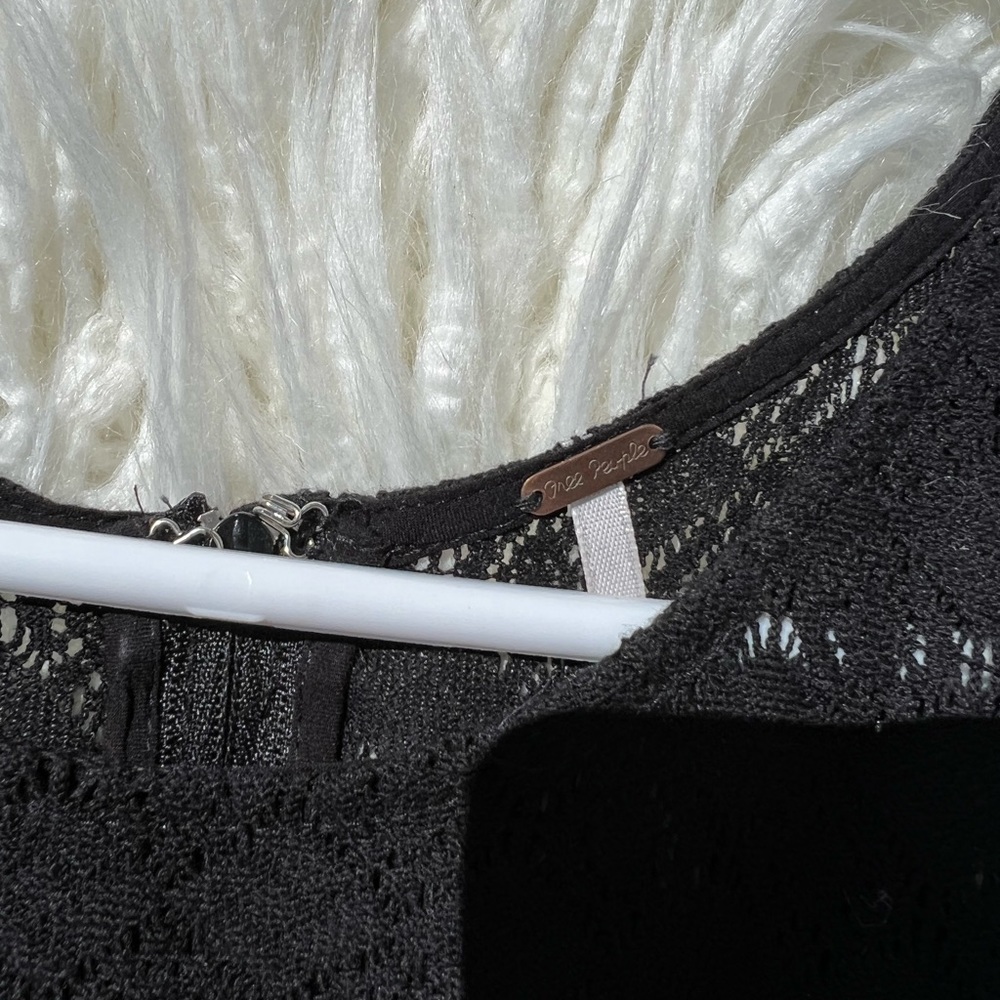 Free People Black Lace Crochet Daisy Dress - Picture 6 of 6